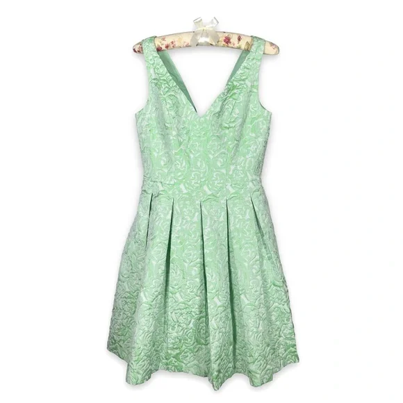 Betsy Johnson Green Floral Dress - Picture 1 of 7